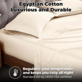 Egyptian Cotton 300 Thread Count Solid Deep Pocket Sheet Set