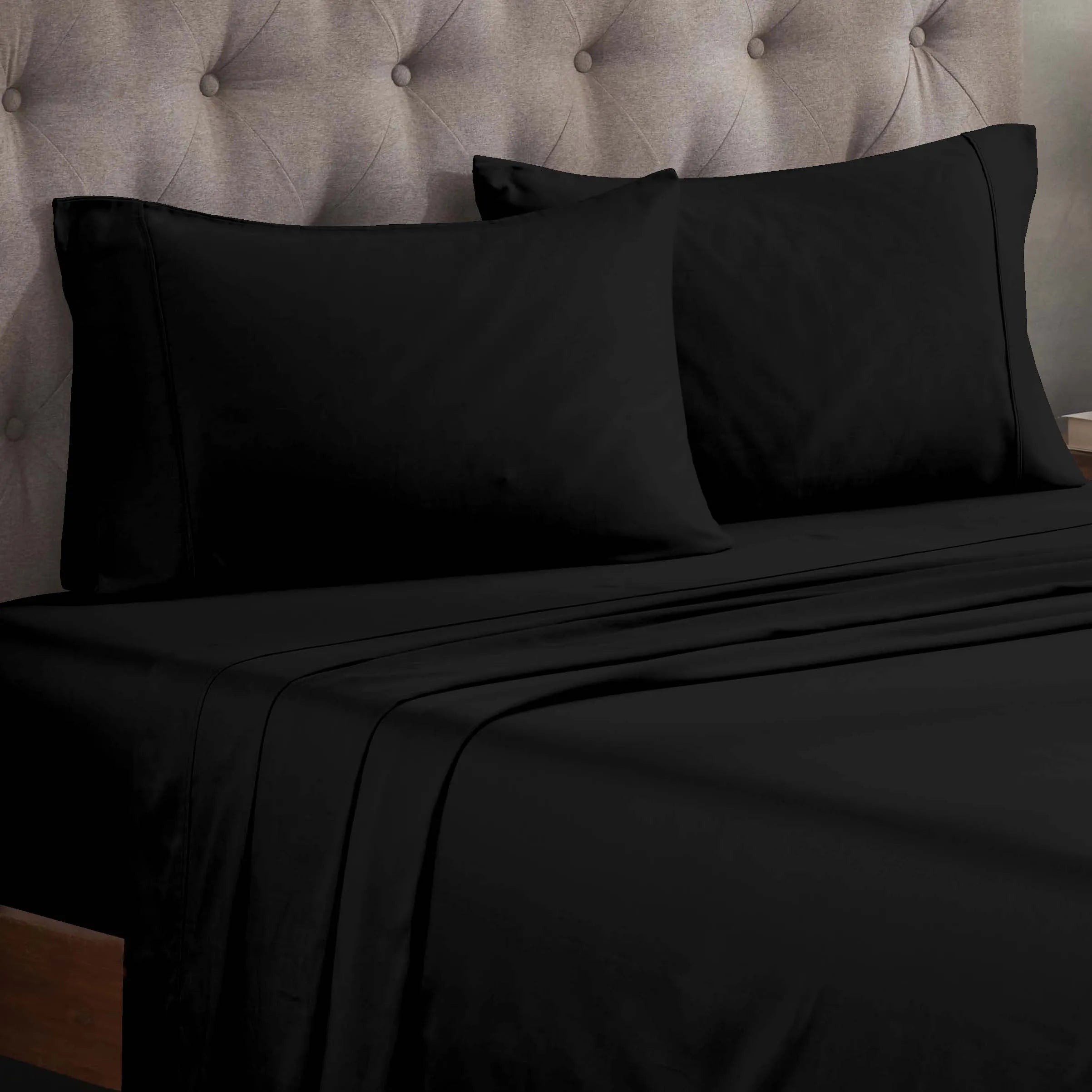 Egyptian Cotton 300 Thread Count Solid Deep Pocket Sheet Set