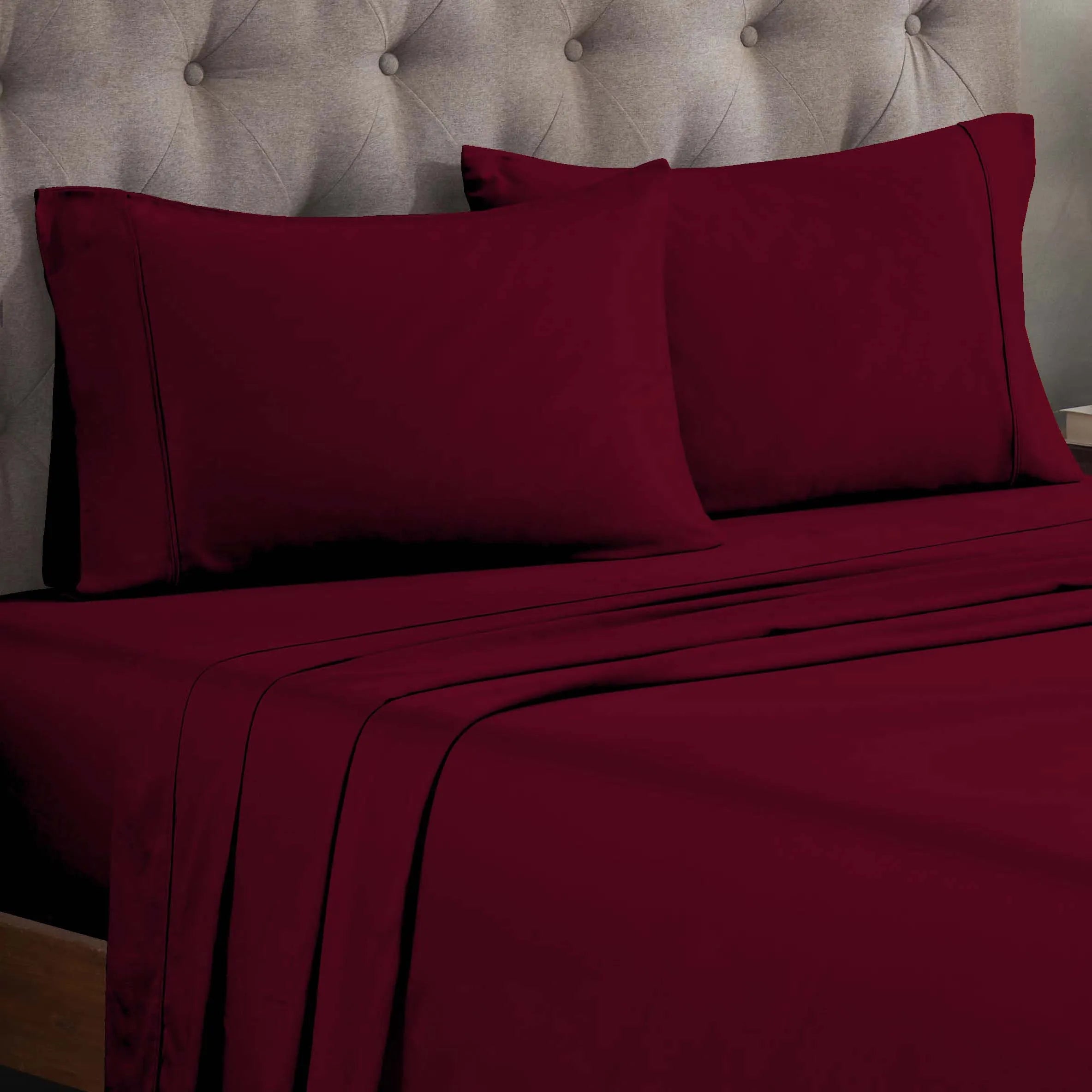 Egyptian Cotton 300 Thread Count Solid Deep Pocket Sheet Set