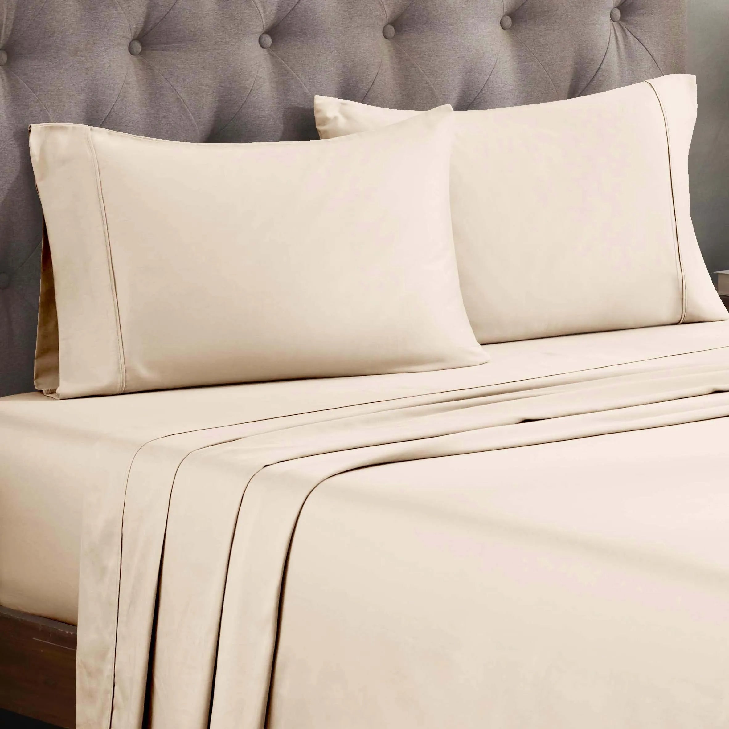 Egyptian Cotton 300 Thread Count Solid Deep Pocket Sheet Set