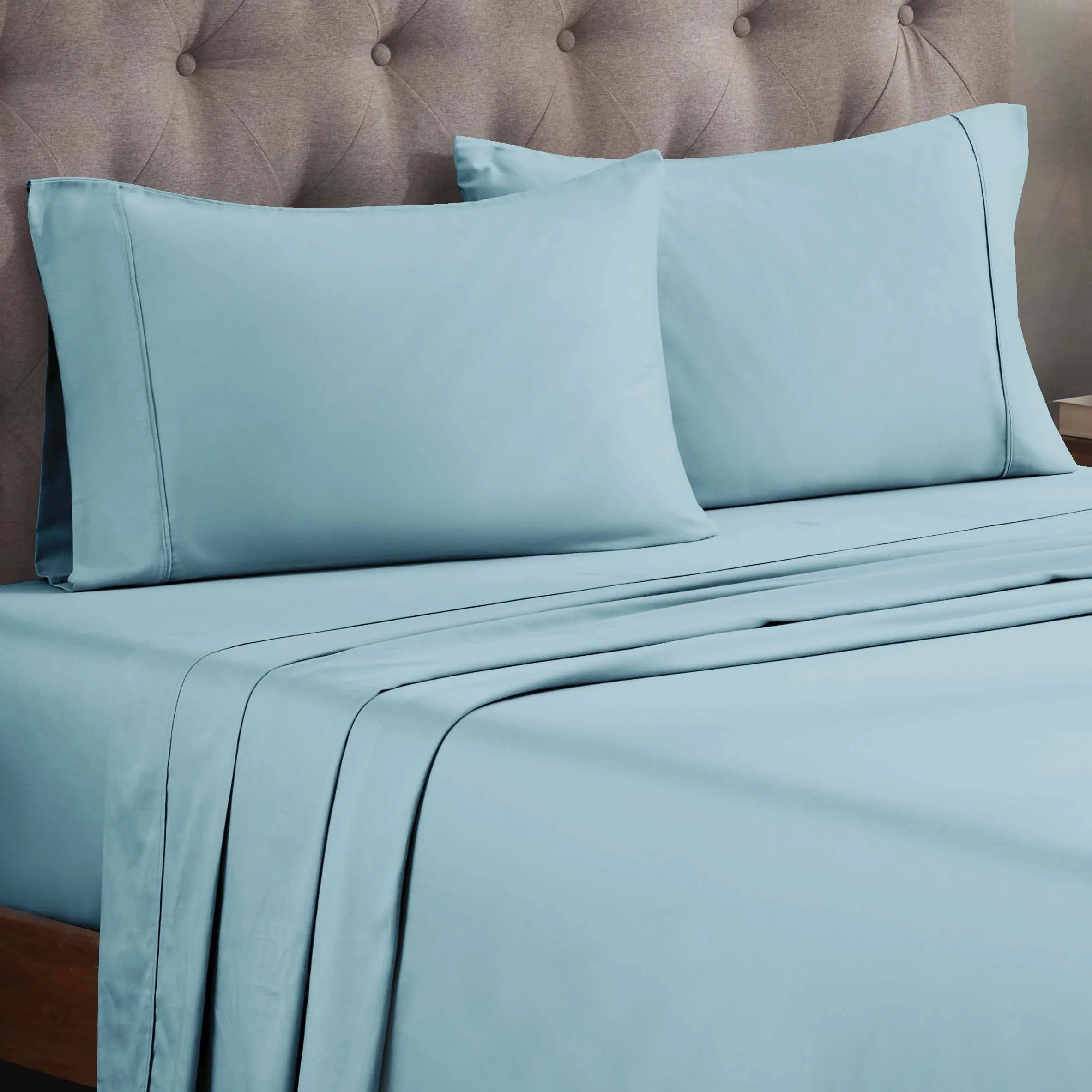 Egyptian Cotton 300 Thread Count Solid Deep Pocket Sheet Set