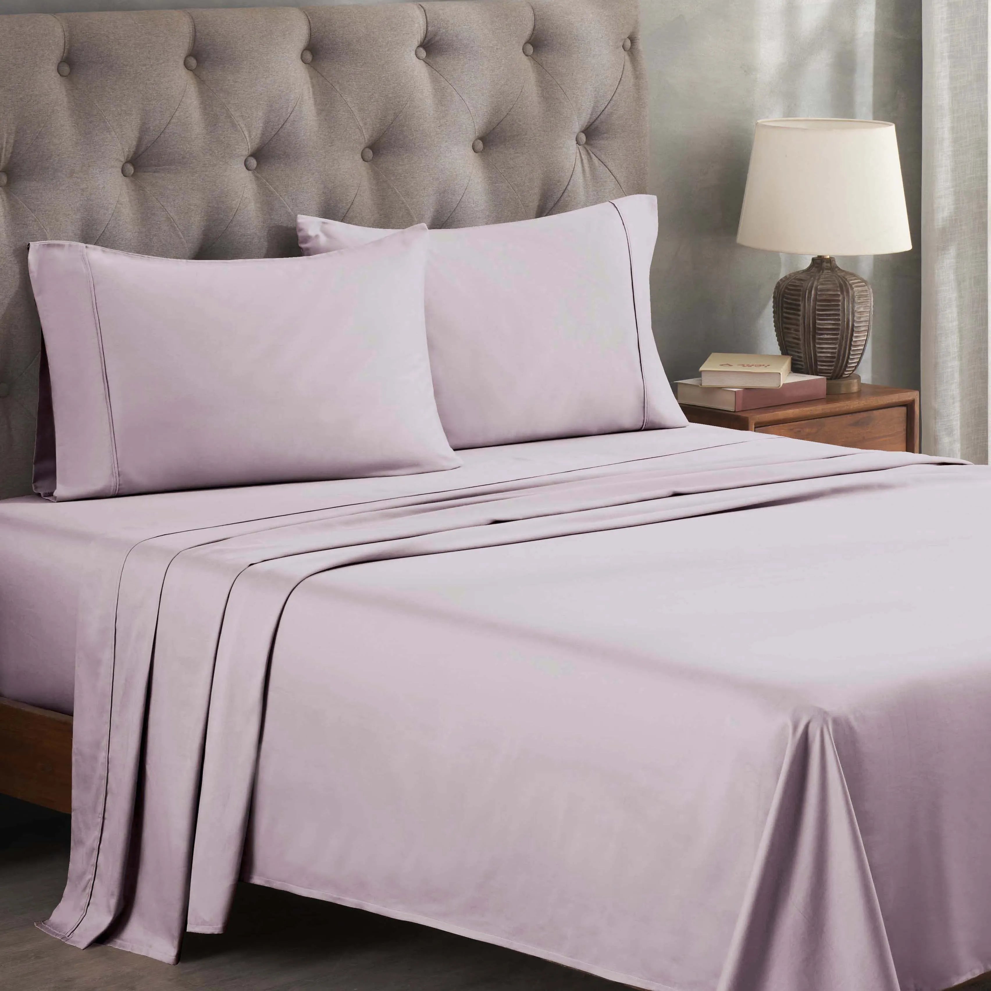 Egyptian Cotton 300 Thread Count Solid Deep Pocket Sheet Set