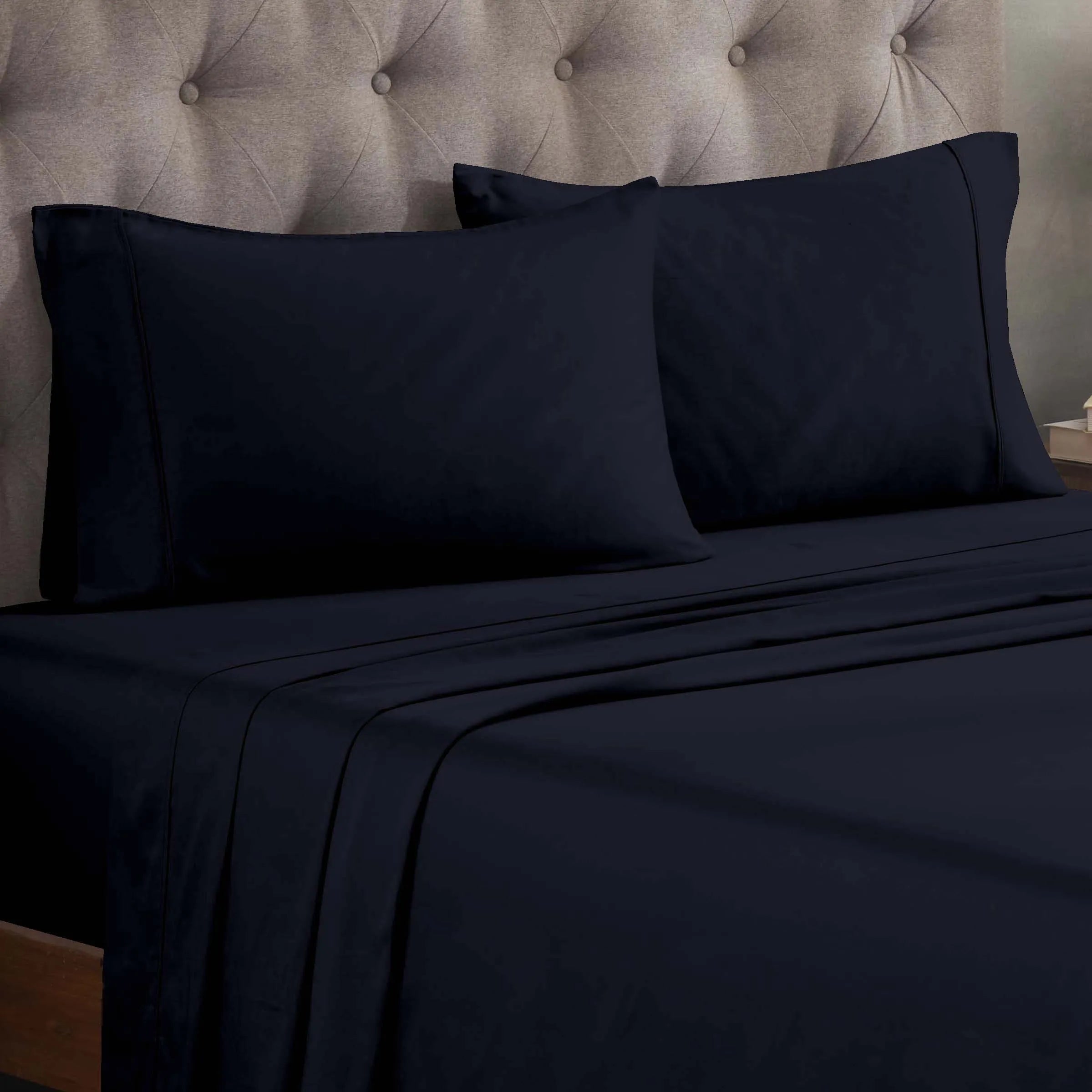 Egyptian Cotton 300 Thread Count Solid Deep Pocket Sheet Set