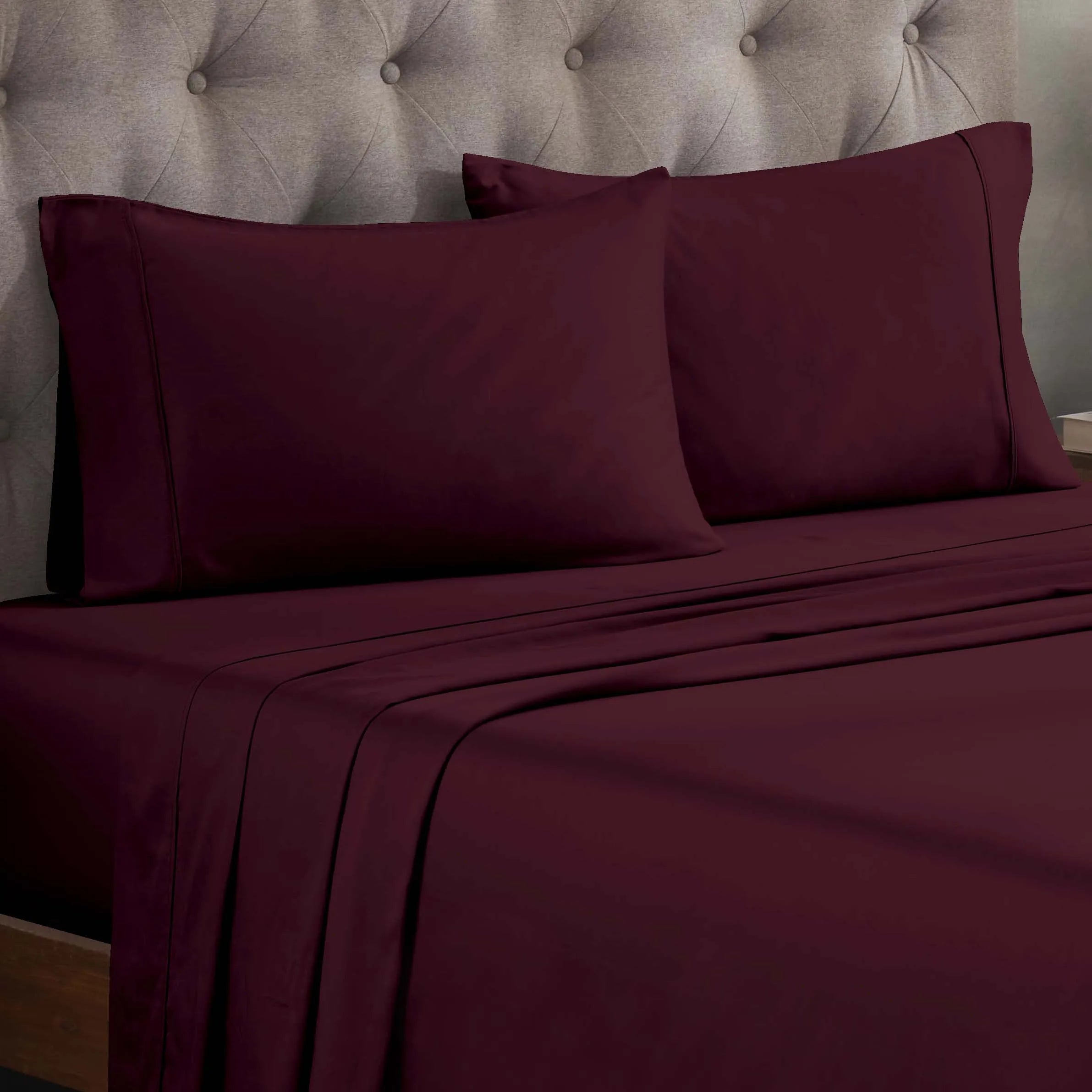 Egyptian Cotton 300 Thread Count Solid Deep Pocket Sheet Set