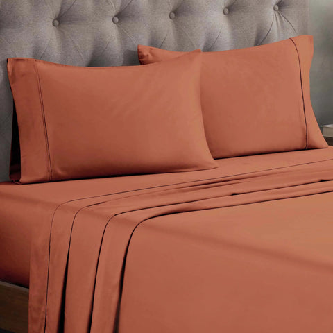 300 Thread Count Egyptian Cotton Sateen Bed Sheet Set