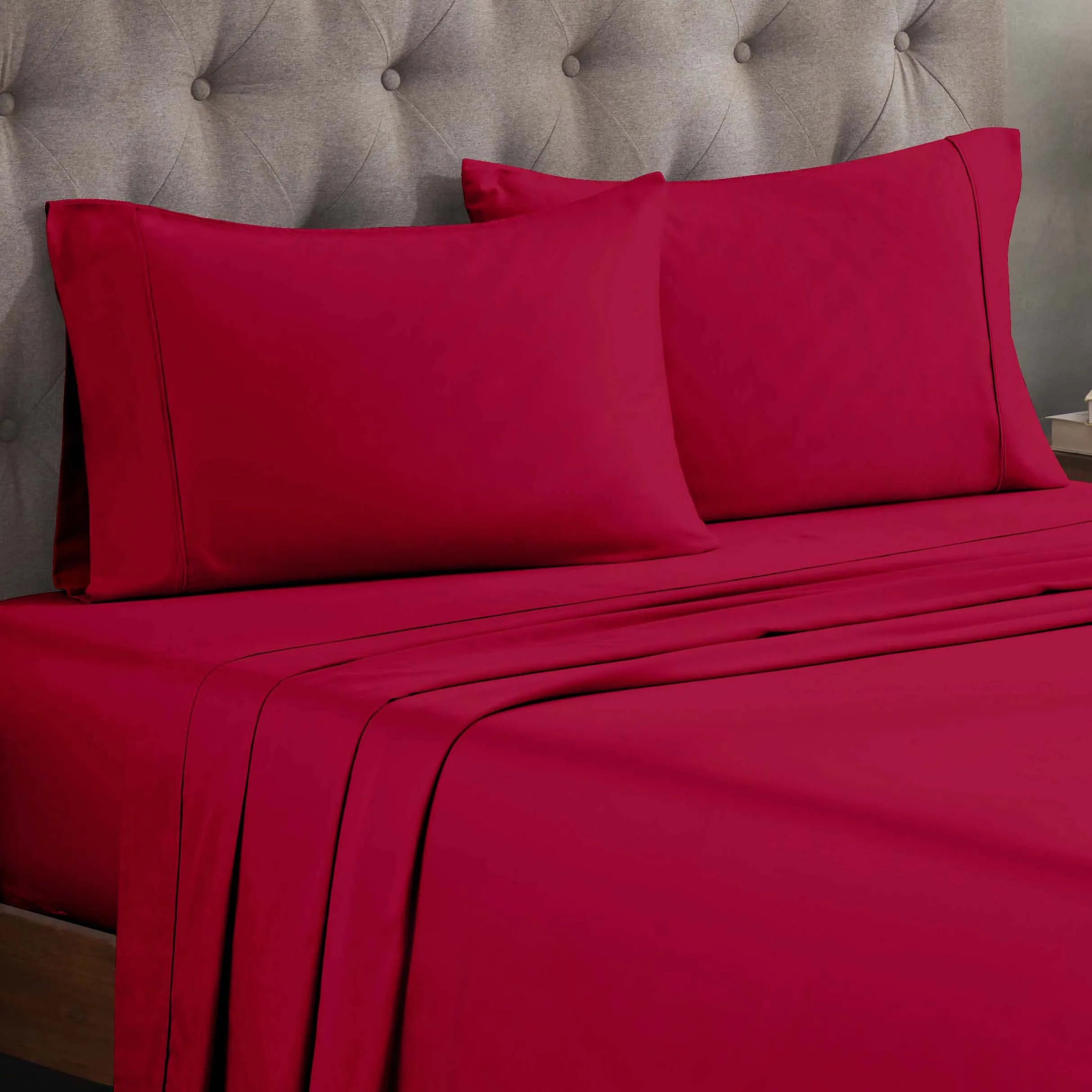 Egyptian Cotton 300 Thread Count Solid Deep Pocket Sheet Set
