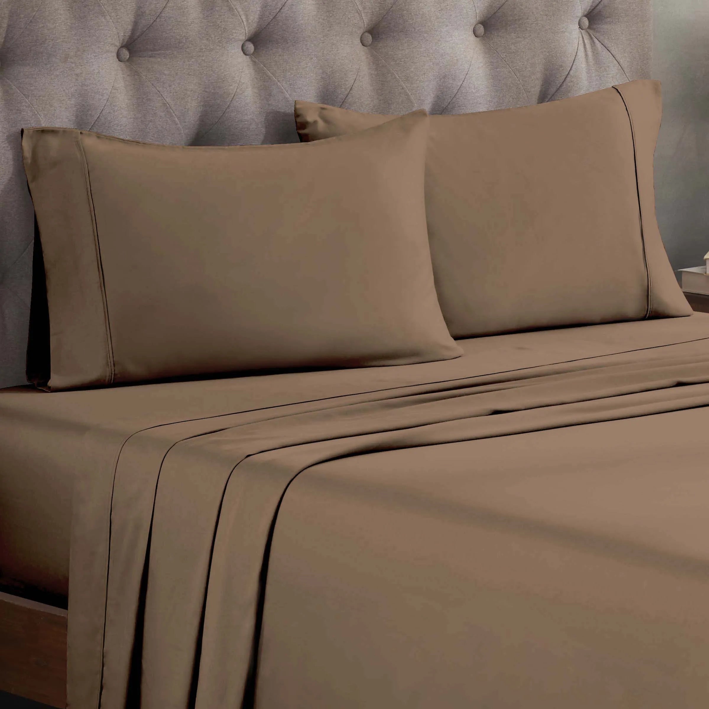 Egyptian Cotton 300 Thread Count Solid Deep Pocket Sheet Set