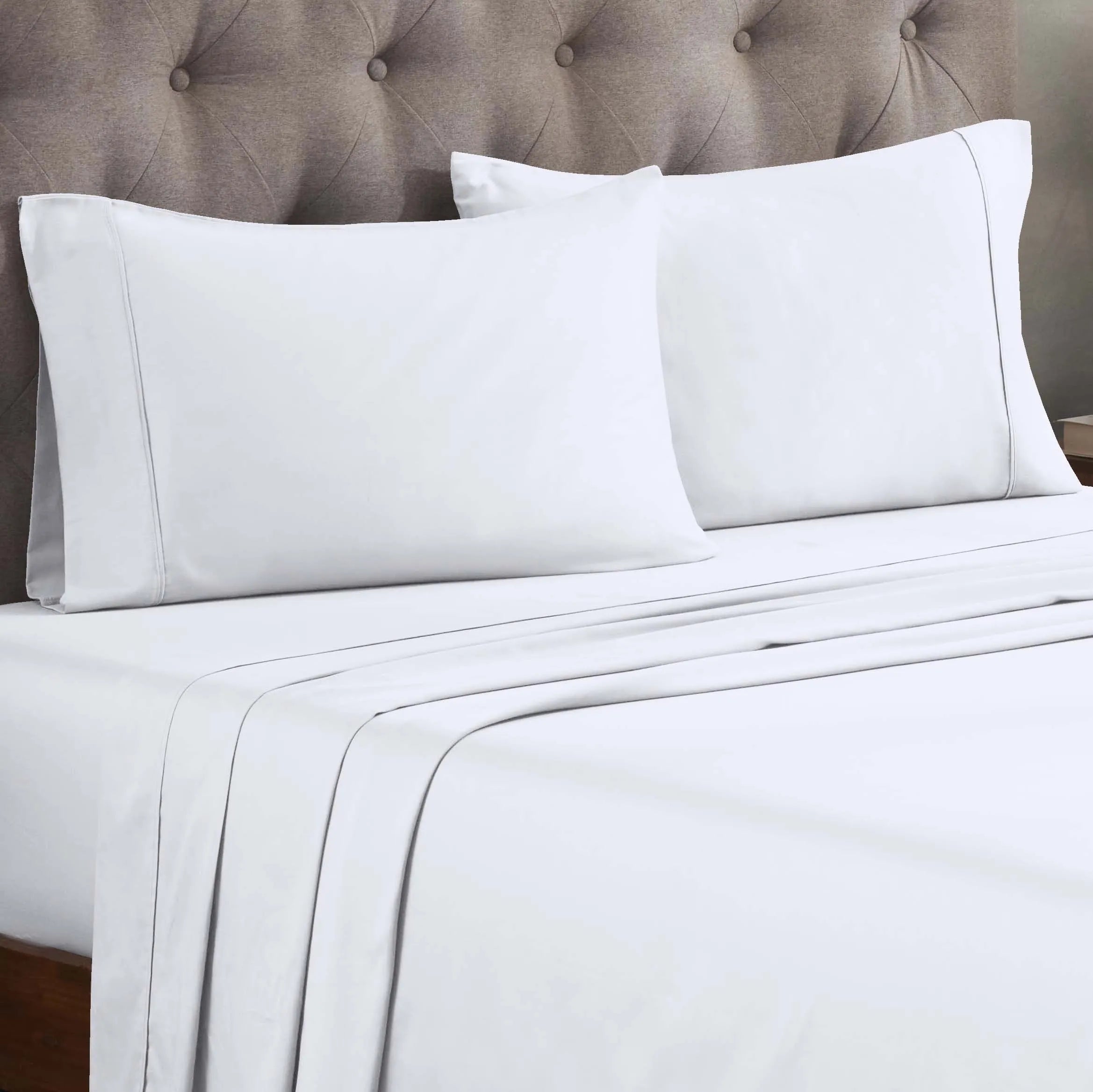 Egyptian Cotton 300 Thread Count Solid Deep Pocket Sheet Set
