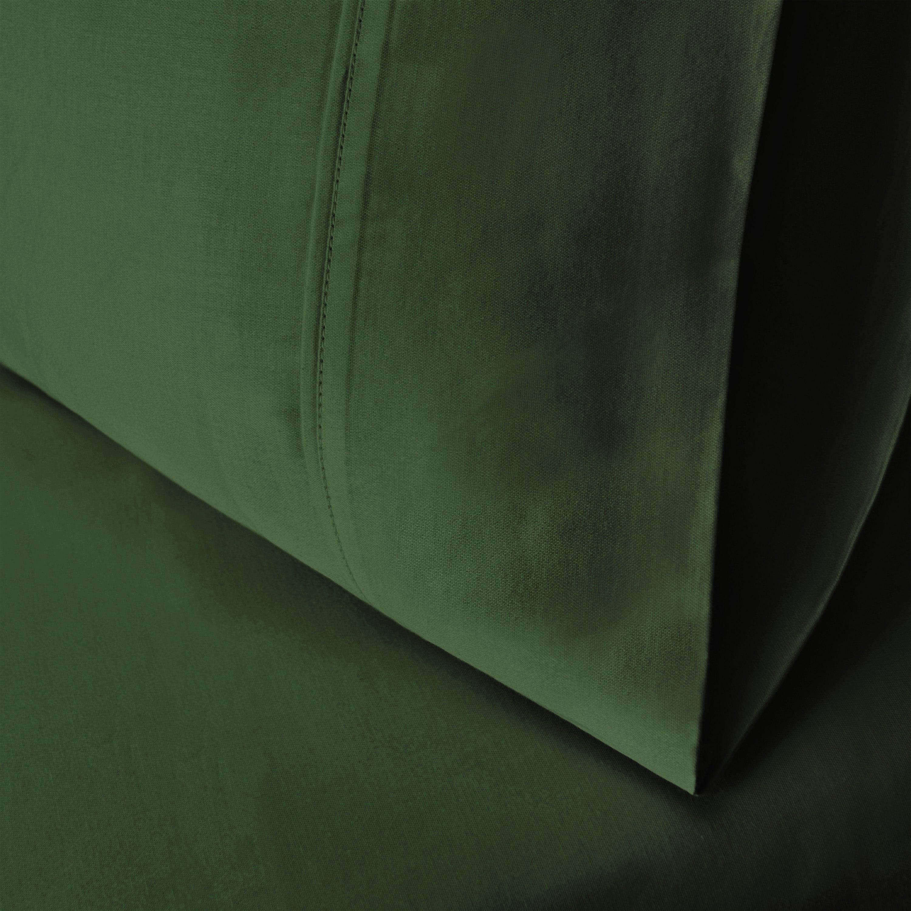 Egyptian Cotton 300 Thread Count Solid Luxury Pillowcases, Set of 2