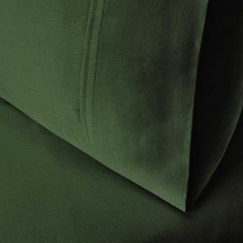 Egyptian Cotton 300 Thread Count Solid Bed Pillowcase Set