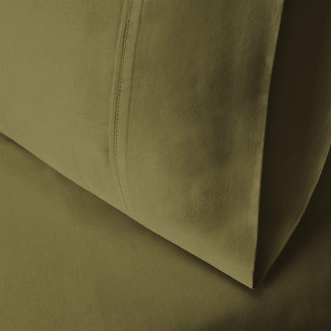 Egyptian Cotton 300 Thread Count Solid Bed Pillowcase Set