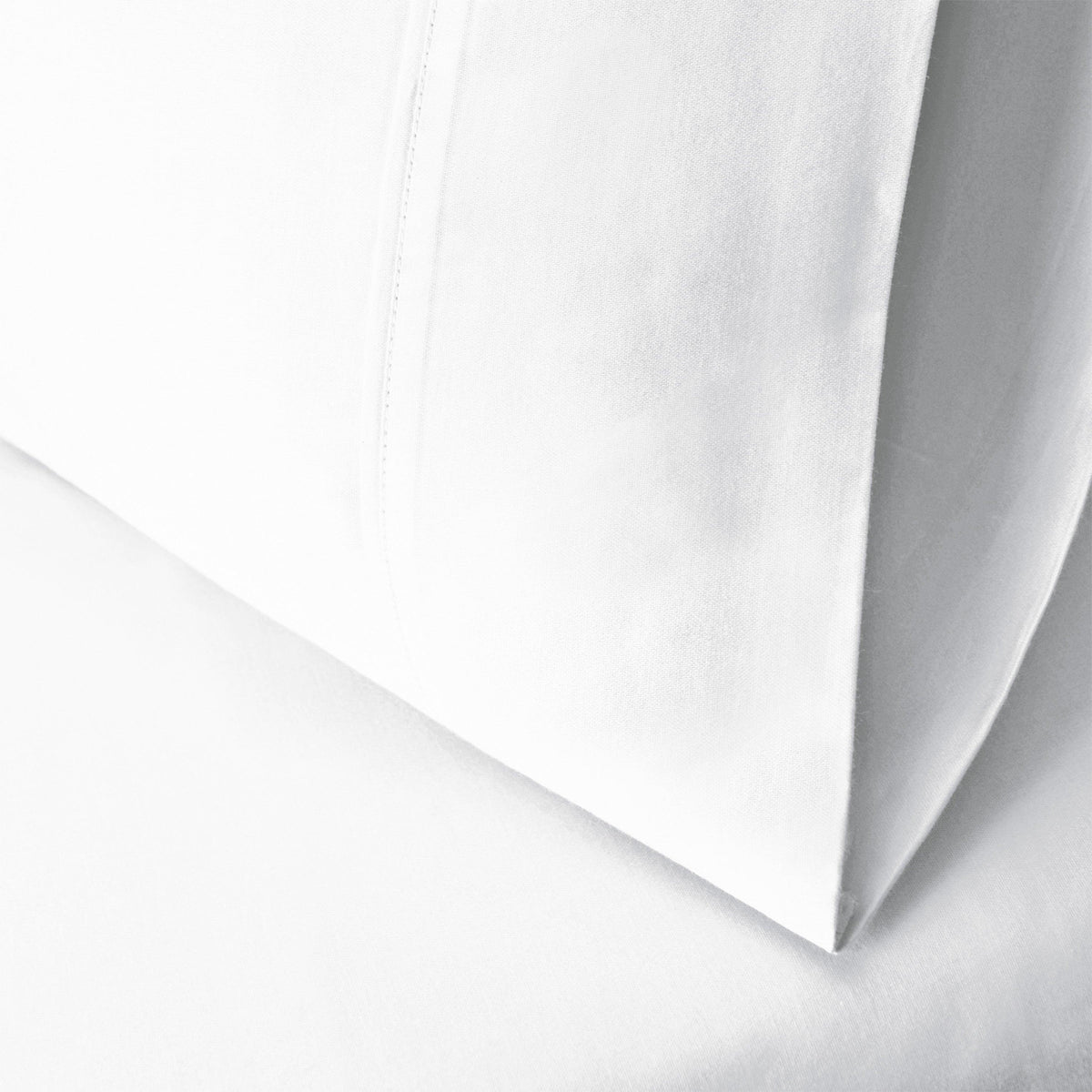 Egyptian Cotton 300 Thread Count Solid Luxury Pillowcases, Set of 2