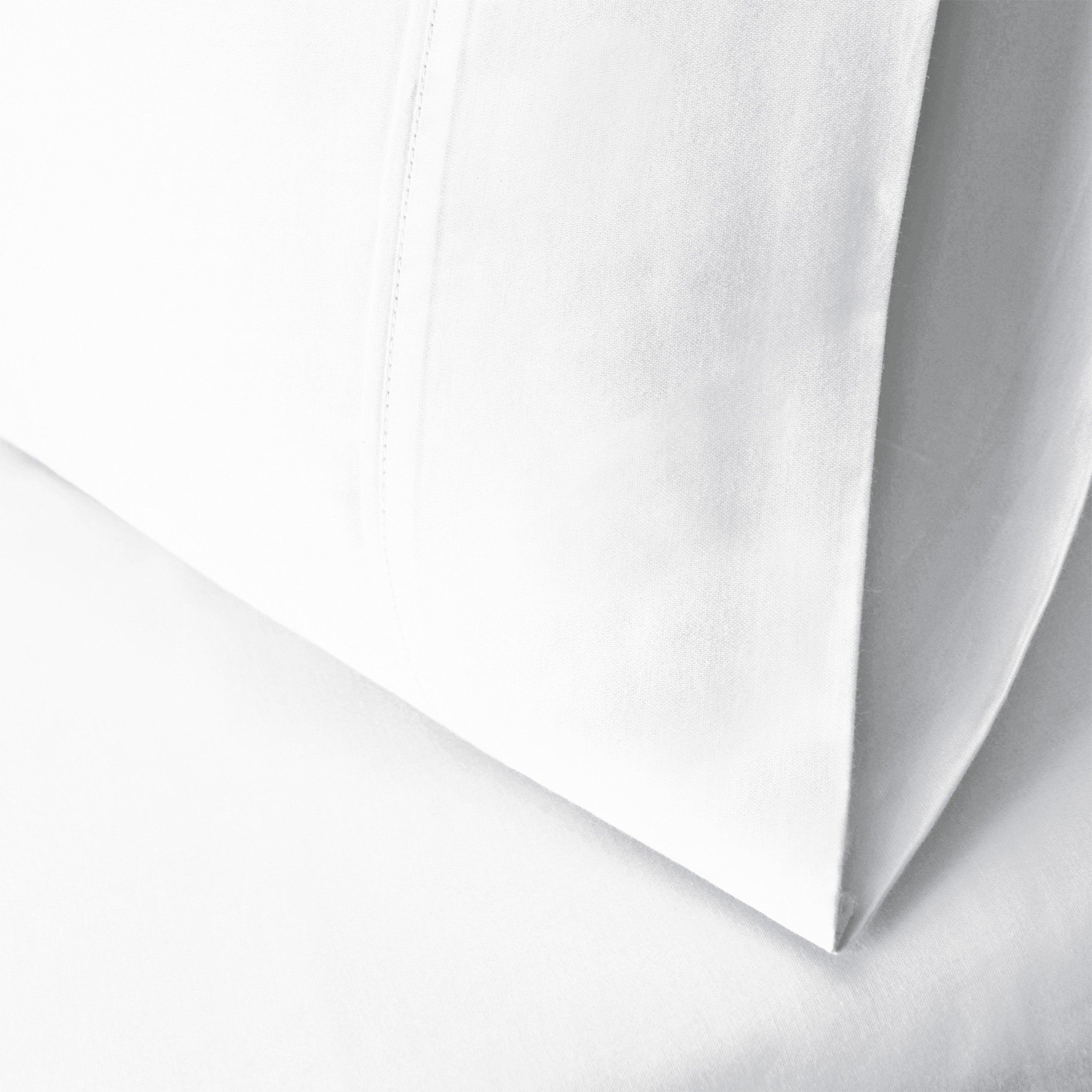 Egyptian Cotton 300 Thread Count Solid Luxury Pillowcases, Set of 2