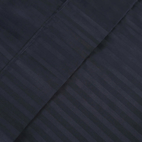 100% Egyptian Cotton 300 Thread Count Stripe Bed Pillowcase Set