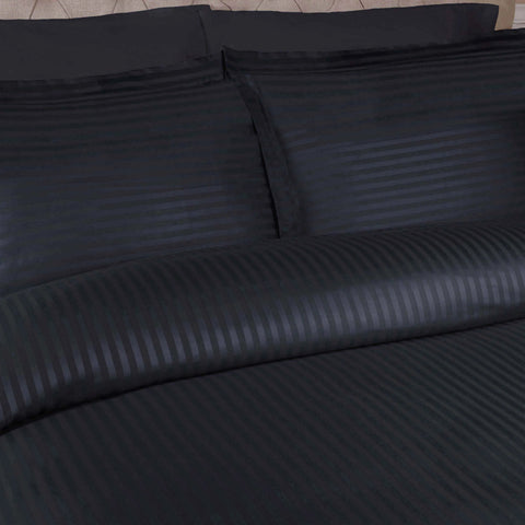 Egyptian Cotton 300 Thread Count Stripe Duvet Cover