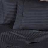 300 Thread Count Egyptian Cotton Sateen Stripe Bed Sheet Set