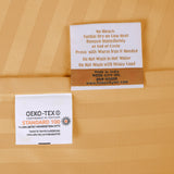 300 Thread Count Egyptian Cotton Sateen Stripe Bed Sheet Set