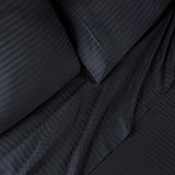 300 Thread Count Egyptian Cotton Sateen Stripe Bed Sheet Set