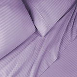 300 Thread Count Egyptian Cotton Sateen Stripe Bed Sheet Set