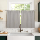 Solid Room Darkening Rod Pocket Blackout Curtain Panels, Set of 2