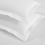 Brandon Cotton Three-Line Embroidered 3 Piece Duvet Cover Set
