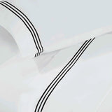 Brandon Cotton Three-Line Embroidered Deep Pocket Bed Sheet Set
