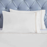 Brandon Cotton Three-Line Embroidered Deep Pocket Bed Sheet Set
