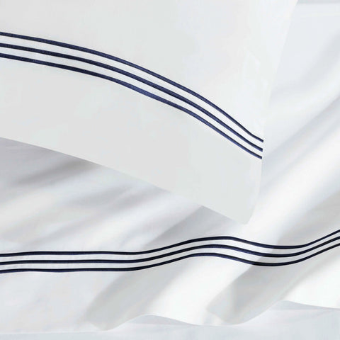 100% Cotton Bed Sheet Set Three-Line Embroidered Deep Pocket Brandon