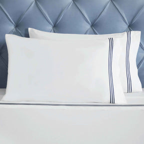 Brandon Cotton Three-Line Embroidered Deep Pocket Bed Sheet Set