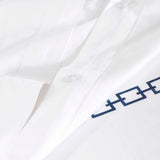 Chain Links Cotton Embroidered 3 Piece Duvet Cover Set