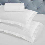 Chain Links Cotton Embroidered 3 Piece Duvet Cover Set