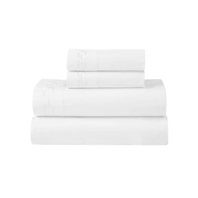 Chain Links Cotton Embroidered Deep Pocket Bed Sheet Set