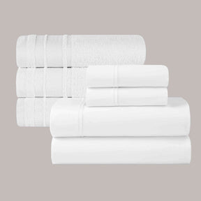7-Piece Embroidered Elegance Bed & Bath Bundle