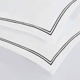 Fieldstone Cotton Two-Line Embroidered 3 Piece Duvet Cover Set