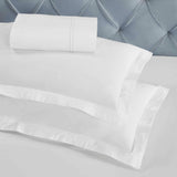 100% Cotton Two-Line Border Embroidered Duvet Cover Set