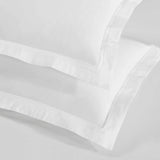 100% Cotton Two-Line Border Embroidered Duvet Cover Set