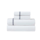 100% Cotton Bed Sheet Set Two-Line Embroidered Deep Pocket Fieldstone