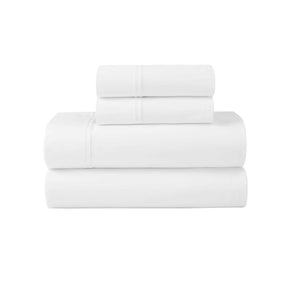 Fieldstone Cotton Two-Line Embroidered Deep Pocket Bed Sheet Set