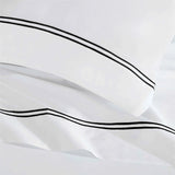 100% Cotton Bed Sheet Set Two-Line Embroidered Deep Pocket Fieldstone