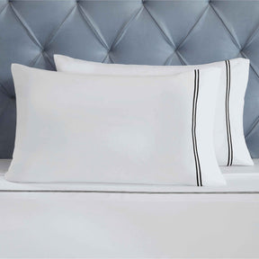 Fieldstone Cotton Two-Line Embroidered Deep Pocket Bed Sheet Set