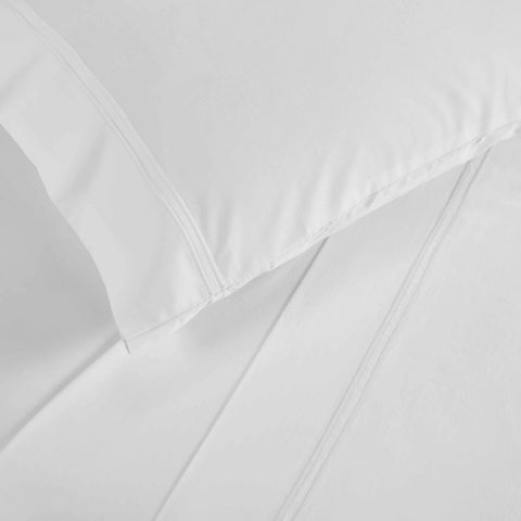 100% Cotton Bed Sheet Set Two-Line Embroidered Deep Pocket Fieldstone