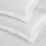 Harrison Cotton Greek Key Embroidered 3 Piece Duvet Cover Set