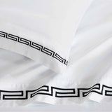 Harrison Cotton Greek Key Embroidered Deep Pocket Bed Sheet Set