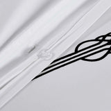 100% Cotton Gold Embroidered Duvet Cover Set