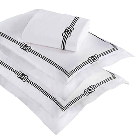 Moonlawn Cotton Gold Embroidered 3 Piece Duvet Cover Set