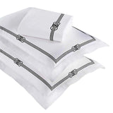 Moonlawn Cotton Gold Embroidered 3 Piece Duvet Cover Set