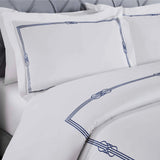 Moonlawn Cotton Gold Embroidered 3 Piece Duvet Cover Set