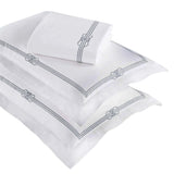 Moonlawn Cotton Gold Embroidered 3 Piece Duvet Cover Set