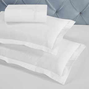 Moonlawn Cotton Gold Embroidered 3 Piece Duvet Cover Set