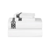 Moonlawn Cotton Gold Embroidered Deep Pocket Bed Sheet Set